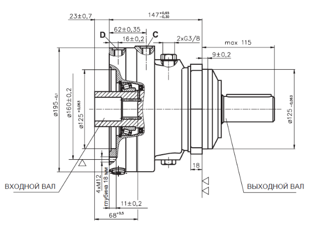 Гидромоторы типа ТИПА LBS/314(315) Гидромоторы типа MTS и MSV